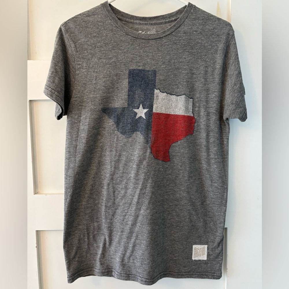 Gray Texas Flag T-Shirt